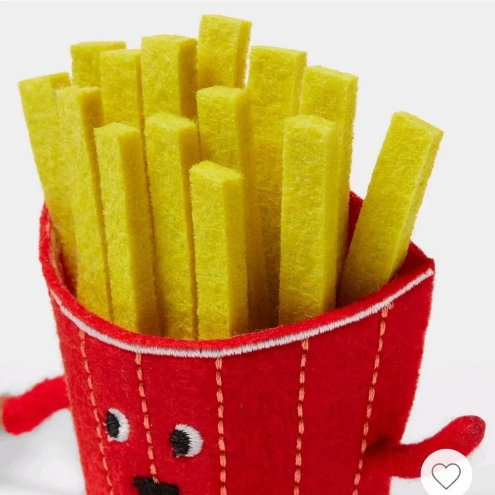 Target Sun Squad 2025 Cheeseburger and Fries Felt Duo NWT